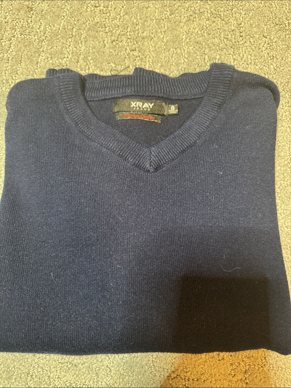Xray Kids' Navy V-Neck Sweater